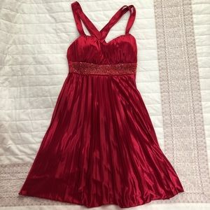 Beaded Red Dress